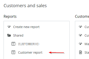 Customer Information browser screen