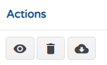 Manage work queues action options screen
