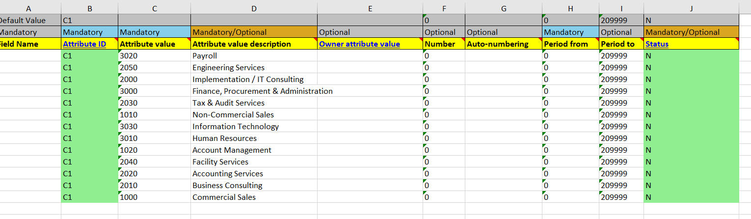 Generate template result screen